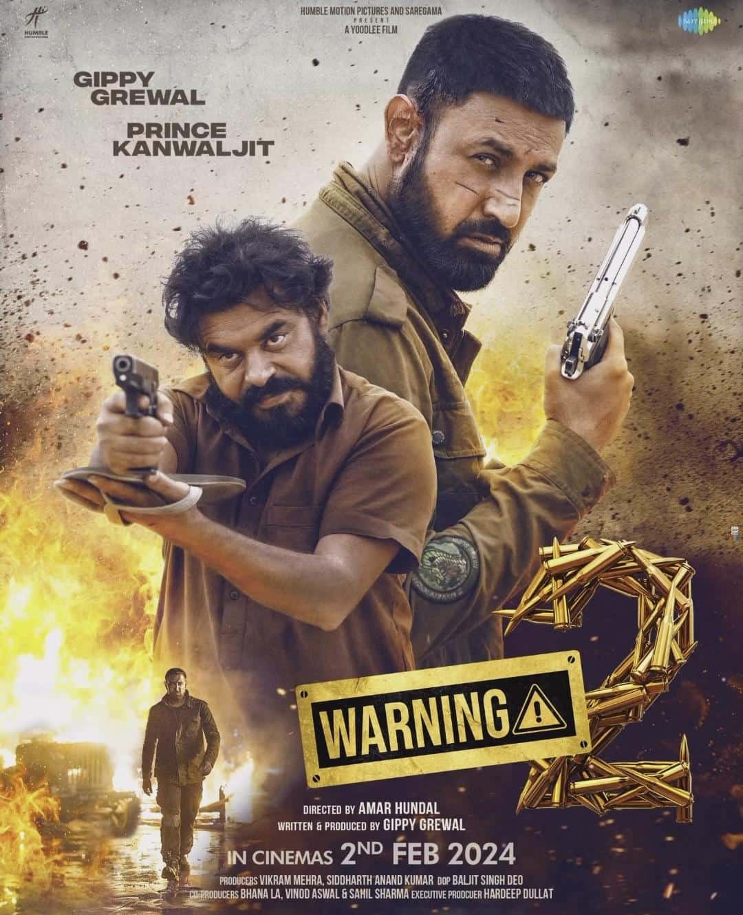 Warning 2 Punjabi Movie Logo - Action Thriller