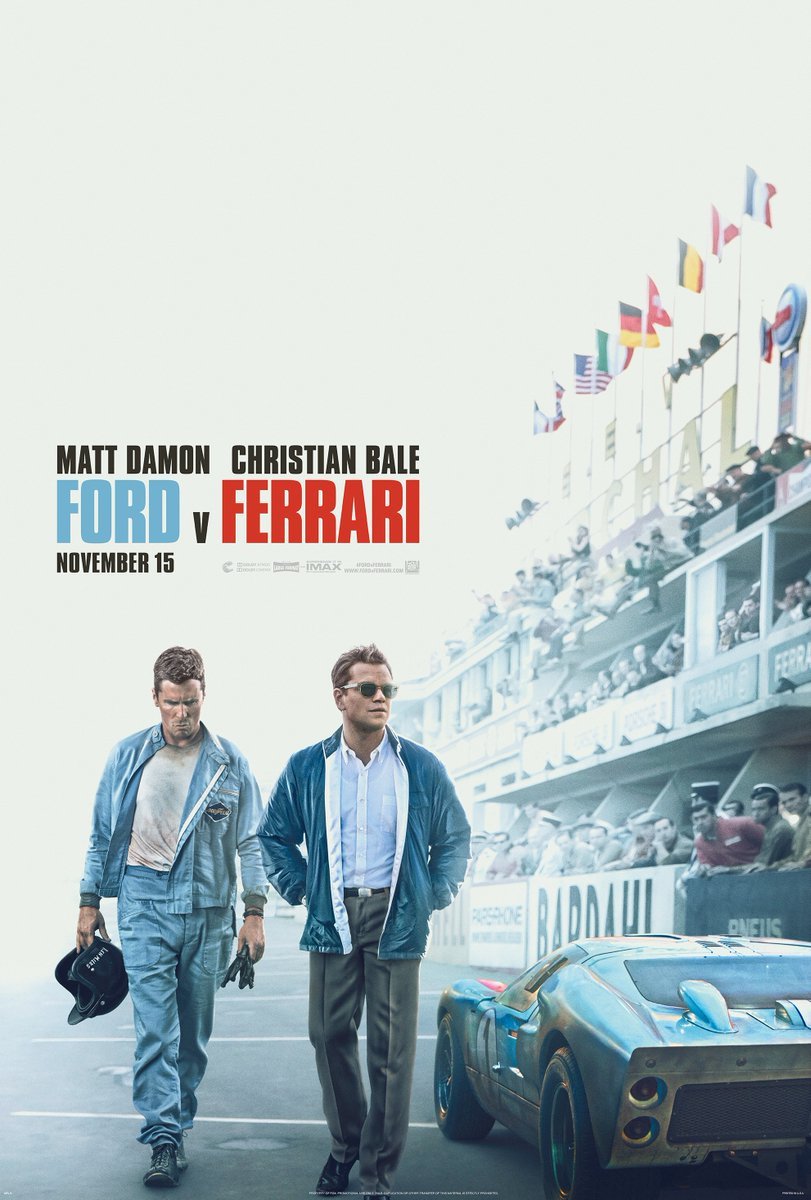 Ford v Ferrari Movie Logo - Racing Drama Biopic